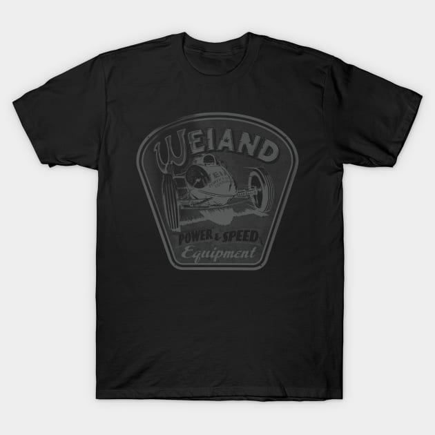 Retro Weiand Power & Speed Equipment Logo T-Shirt by funkymonkeytees